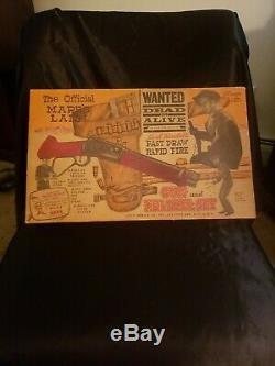 Vintage RARE Wanted Dead Or Alive Mare's Laig Gun & Holster Set With Box