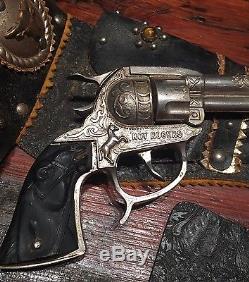 Vintage ROY ROGERS Cap Gun Holster Chaps Spurs Cowboy Ranch Kid Rare Estate Find
