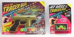 Vintage Rapid Fire Tracer Gun Jet Disks Ray Plastic Inc