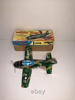 Vintage Rare 1950's Powered Spark AND TURNING Propeller Gun Japan By TN