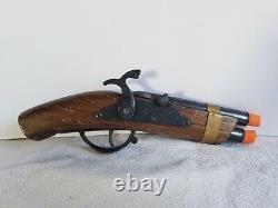 Vintage Rare Musket Style Toy Cap Gun Double Barrel Toy