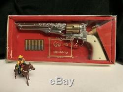 Vintage Rare Original Nos 1958 Hubley Colt 45 Cap Gun Mib Excellent Condition