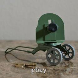 Vintage Rare machine gun Maxim Metal Clockwork Toy USSR (not working)