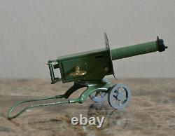 Vintage Rare machine gun Maxim Metal Clockwork Toy USSR (not working)