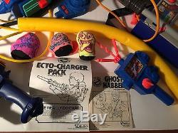 Vintage Real Ghostbusters Toy Lot Trap Ecto Pack Gun Proton Instructions MORE