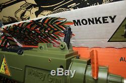 Vintage Remco Monkey Division Monkey Gun Original Box 2 Grenades Tommy gun JSH
