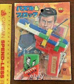 Vintage Roger Moore James Bond 007 Golden Gun Puzzle Toy Bootleg Japan Only