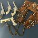 Vintage Roy Rogers Cap Guns, Bullets And Leather Holster