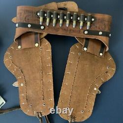 Vintage Roy Rogers Cap Guns, Bullets and Leather Holster