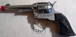 Vintage Roy Rogers Toy Cap Gun with Holster in Original Box