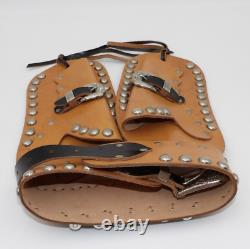 Vintage Russell Cowboy Holster Toy Gun Set Genuine Top Grain Leather Gene Autry