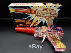 Vintage SUPER JET RAY GUN plastic RAYGUN outer space pistol friction toy YOSHIYA