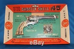 Vintage Shootin' Shell. 45 Cap Gun By Mattel- Mint In Original Window Box