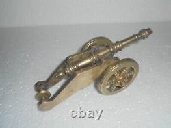 Vintage Solid Brass Gun /Cannon Handcrafted Toy Model, Collectible