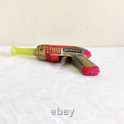 Vintage Sparkling Gun Colorful Tin Toy Gun Kids Decorative Collectible TOY12