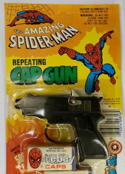 Vintage Spider Man Cap Gun Toy 1978 Comic Unpunched