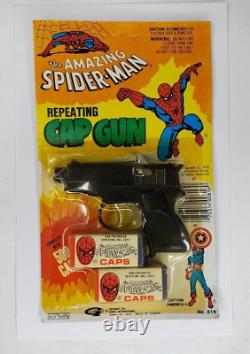 Vintage Spider Man Cap Gun Toy 1978 Comic Unpunched