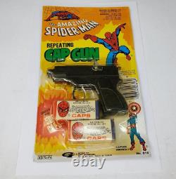 Vintage Spider-Man Cap Gun Toy 1978 Unpunched RARE