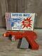 Vintage Super Nu Matic Jr. Paper Buster Gun Red In Original Package Repeater Toy