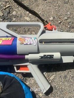 Vintage Super Soaker CPS 3000 With Backpack Water Gun Toy 1997 Rare Works