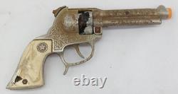 Vintage Texan Metal Longhorn Handle Toy Cap Gun AE