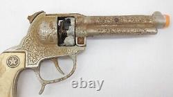 Vintage Texan Metal Longhorn Handle Toy Cap Gun AE