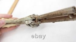 Vintage Texan Metal Longhorn Handle Toy Cap Gun AE