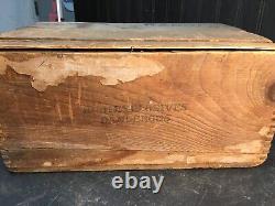 Vintage Texas Ranger Toy Gun Wood Box Shipping Crate High Explosive Crate