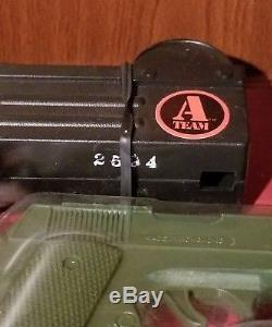 Vintage The A-team Uzi Sub Machine Gun Pistol Set Daisy Toy Super Rare Mib Moc