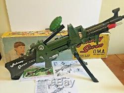 Vintage Topper JOHNNY SEVEN Toy Machine Gun + original box