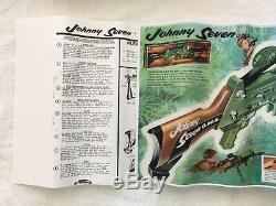 Vintage Topper Johnny Seven OMA Toy Machine Gun/Original Box/Poster & Instruct