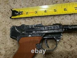Vintage Toy Gun Cap Pop Luger Pistol Lone Star 9mm Shot Repeater James Bond 007