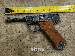 Vintage Toy Gun Cap Pop Luger Pistol Lone Star 9mm Shot Repeater James Bond 007