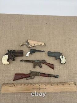 Vintage Toy Gun Lot of 5 Assorted Rifle, Cap and Pistol From The 1950's