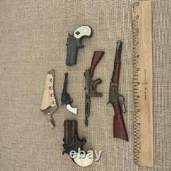 Vintage Toy Gun Lot of 5 Assorted Rifle, Cap and Pistol From The 1950's