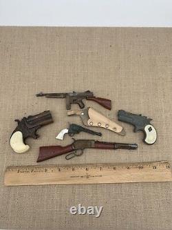 Vintage Toy Gun Lot of 5 Assorted Rifle, Cap and Pistol From The 1950's