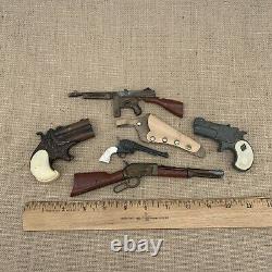 Vintage Toy Gun Lot of 5 Assorted Rifle, Cap and Pistol From The 1950's