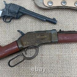 Vintage Toy Gun Lot of 5 Assorted Rifle, Cap and Pistol From The 1950's