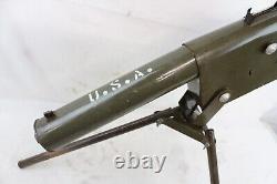 Vintage Tri-matic Metal Toy U. S. A. U. S. Army Tri-pod Military Machine Gun Rare