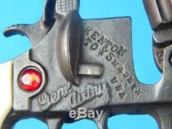 Vintage US Kenton Jene Autry Jeweled Diecast Toy Cap Gun Pistol Revolver