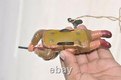 Vintage Wind Up Army Soldier Firing Gun Celluloid Toy, Japan