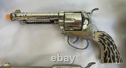 Vintage Working Mattel Shootin' Shell Lone Ranger Holster Fanner TOY Cap Gun
