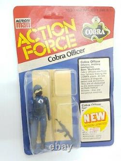 Vintage gi joe action force COBRA OFFICER toy figure moc HASBRO Palitoy rare 2