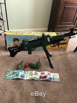 Vtg 1964 Johnny Seven O. M. A. One Man Army Gun Toy WithBox & Instructions