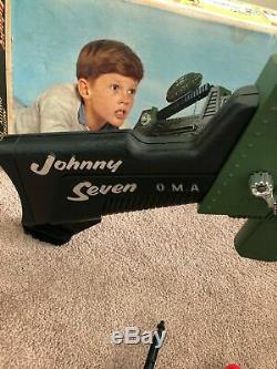 Vtg 1964 Johnny Seven O. M. A. One Man Army Gun Toy WithBox & Instructions