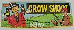Vtg Jaymar Crow Shoot Target Practice Game Cork with Gun Rifle Original Box READ