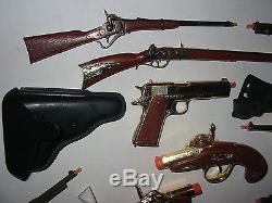 Vtg Lot 16 Toy Gun Collection Marx Pistol Rifle Army Mares Laig Dead or Alive