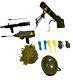Vtg Rare Lot Remco Monkey Division Mortar, Gun, Helmets, Grenade 1960's Working