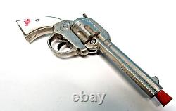 Vtg Rare 1937-40 Gene Autry Nickel Plated Dummy Toy Pistol Signed