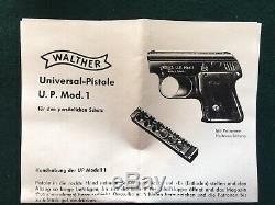 Walther UP Mod 1 / Model 1 Blank Gun 6mm Made In Germany Very Scarce